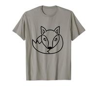Rojo Lindo Zorro Bosque Animal Astuto Perro Salvaje Camiseta