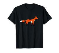 Rojo Lindo Zorro Bosque Animal Astuto Perro Salvaje Camiseta