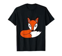 Rojo Lindo Zorro Bosque Animal Astuto Perro Salvaje Camiseta