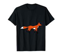 Rojo Lindo Zorro Bosque Animal Astuto Perro Salvaje Camiseta