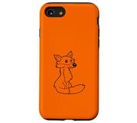 Rojo Lindo Zorro Bosque Animal Astuto Perro Salvaje Carcasa para iPhone SE (2020) / 7/8