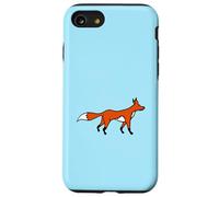 Rojo Lindo Zorro Bosque Animal Astuto Perro Salvaje Carcasa para iPhone SE (2020) / 7/8