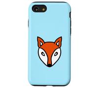 Rojo Lindo Zorro Bosque Animal Astuto Perro Salvaje Carcasa para iPhone SE (2020) / 7/8