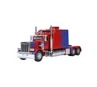 (Rojo) Nuevo modelo de coche con cabeza de cami?n de remolque de aleaci?n 1/24, cami?n contenedor de