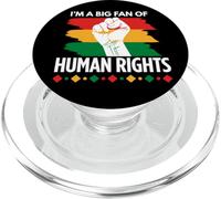 Rojo Oro Y Verde Gran Fan De Los Derechos Humanos, Derechos Humanos PopSockets PopGrip para MagSafe