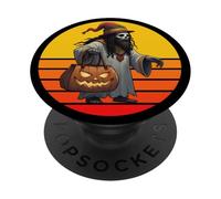 Rojo Oro Y Verde Halloween, Fantasma Rasta, Fantasma Reggae PopSockets PopGrip Adhesivo