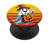 Rojo Oro Y Verde Halloween, Fantasma Rasta, Fantasma Reggae PopSockets PopGrip Adhesivo