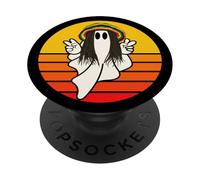 Rojo Oro Y Verde Halloween, Fantasma Rasta, Fantasma Reggae PopSockets PopGrip Adhesivo