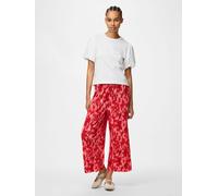 Rojo Pantalones De Pata De Elefante S