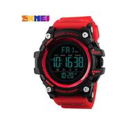(Rojo) Relojes deportivos para hombre, a prueba de agua, de marca de lujo, de moda, militares, digitales,