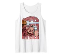 Rojo Sonja Walter Simonson Comic Legends Pelirroja Arte Guerrero Camiseta sin Mangas