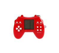 (Rojo) Tetris Blast Block Mini Gamepad Juguete Retro Llavero Electrónico Adornos Colgantes