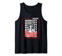 Rojo The Utter Audacity Red Graphic Camiseta sin Mangas