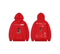 (Rojo-XXL) Sudadera con capucha del rapero The Notorious Big, álbum Ready To Die, artículos de merchandising,
