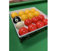 Rojo y Amarillo 2" Set Bolas de Billar (1 7/8 Pulgadas Cue Ball)