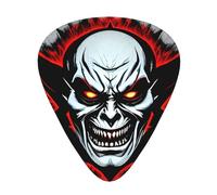 Rojo y negro Evil Ghost 12 púas de guitarra por paquete, disponibles en 3 grosores diferentes, adecuadas para guitarras eléctricas, ukeleles, etc.