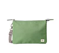 ROKA Carnaby XL - Bolsos cruzados delgados para mujeres y hombres, 3 compartimentos, cremallera gruesa, correa extraíble y ajustable para teléfono, cartera, llaves, Alcachofa