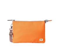 ROKA Carnaby XL - Bolsos cruzados delgados para mujeres y hombres, 3 compartimentos, cremallera gruesa, correa extraíble y ajustable para teléfono, cartera, llaves, Jaffa - naranja