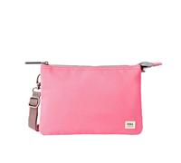 ROKA Carnaby XL - Bolsos cruzados delgados para mujeres y hombres, 3 compartimentos, cremallera gruesa, correa extraíble y ajustable para teléfono, cartera, llaves, amarillo y rosa