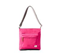 ROKA Kennington - Bolsos cruzados medianos de nailon para mujeres y hombres, múltiples bolsillos, cremallera gruesa, correa ajustable para viajes, trabajo, escuela, Rojo granito, Medium