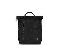 ROKA London All Black Camden P - Mochila enrollable de nailon reciclado mediano, Todo negro., M