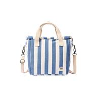 ROKA LONDON, BAG HAMPSTEAD COTTON CANVAS, DENIM STRIPE, UNICA