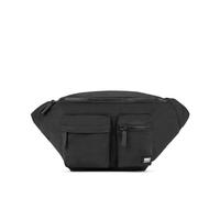 ROKA London Bandolera ovalada M, bandolera, riñonera o bolsa de hombro XL de nailon reciclado, Todo negro., xl
