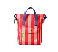 ROKA London Bantry - Mochila de viaje de lona reciclada con amplia apertura, bolsillo frontal con cremallera y funda para laptop, mochila ligera para el trabajo escolar y diario, estampado de circo