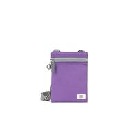 Roka London Bolso bandolera Chelsea de lona reciclada, morado, Small