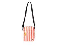 ROKA London Bond - Bolso bandolera ligero resistente al agua para mujeres y hombres con correa ajustable y bolsillos seguros con cremallera, rayas corales