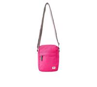 ROKA London Bond - Bolso cruzado ligero y resistente al agua para mujeres y hombres, con correa ajustable y bolsillos seguros con cremallera (rojo granito)