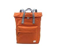 Roka London Canfield B - Mochila pequeña de nailon sostenible, Naranja Quemado, S