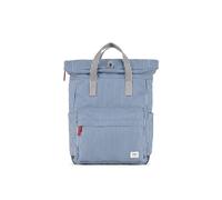 ROKA London Canfield - Mochila mediana de lona reciclada con cierre magnético, diseño de nogal americano, color rojo