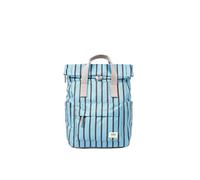 ROKA London Canfield - Mochila pequeña de lona enrollable, azul a rayas, S, Casual