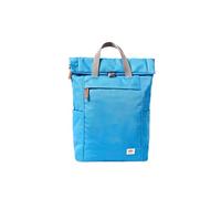 ROKA London Finchley - Mochila mediana ligera resistente al agua para laptop, mochila de viaje de lona reciclada para el trabajo, la escuela y los desplazamientos, Azul Malibú, M, Casual