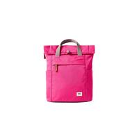 ROKA London Finchley Mochila pequeña - Mochila ligera resistente al agua para laptop, mochila de lona reciclada sostenible para el trabajo, viajes y desplazamientos, Rojo granito, S, Casual