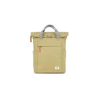 ROKA London Finchley Una pequeña mochila de lona sostenible, caqui, S