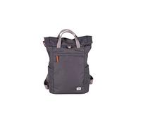 ROKA London Finchley Una pequeña mochila de lona sostenible, gris oscuro, S