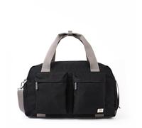 ROKA London Gatwick - Bolsa de lona reciclada grande, Ceniza, L, Lado suave