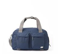 ROKA London Gatwick - Bolsa de lona reciclada mediana, Azul oscuro., M, Lado suave