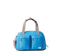 ROKA London Gatwick - Bolsa de lona reciclada pequeña, Azul Malibú, S, Lado suave