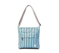 ROKA London Kennington Bandolera de lona reciclada, azul a rayas