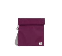 ROKA London Stratford - Bolso cruzado pequeño de nailon reciclado, Borgoña real, s