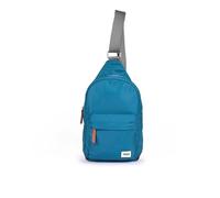 ROKA London Willesden - Bolso bandolera ligero de nailon reciclado para mujeres y hombres, resistente al agua, con bolsillos seguros con cremallera y correa ajustable, azul marino, S, Informal