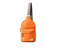 ROKA London Willesden - Bolso bandolera ligero de nailon reciclado para mujeres y hombres, resistente al agua, con bolsillos seguros con cremallera y correa ajustable, Jaffa - naranja, Small