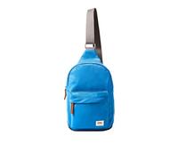 ROKA London Willesden - Bolso bandolera ligero de nailon reciclado para mujeres y hombres, resistente al agua, con bolsillos seguros con cremallera y correa ajustable, Azul Malibú, Small