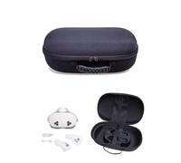 rokeblau Funda rígida portátil para Meta Quest 3S, bolsa de almacenamiento VR para auriculares Quest 3S, correa Elite, agarres de controlador, a prueba de agua, a prueba de caídas y golpes (negro)