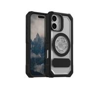Rokform Funda de cristal compatible con iPhone 16, cubierta magnética (transparente)