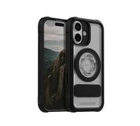 Rokform Funda de cristal compatible con iPhone 17, cubierta magnética (transparente)