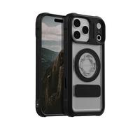 Rokform Funda de cristal compatible con iPhone 17 Pro Max, cubierta magnética (transparente)